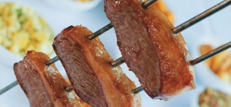 Picanha no churrasco com bacon