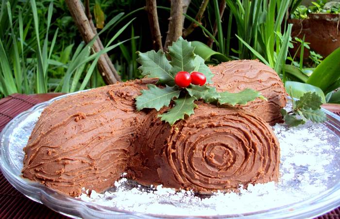 TRONCO DE NATAL DE CHOCOLATE