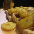 Waffles de Aveia com Banana Caramelizada