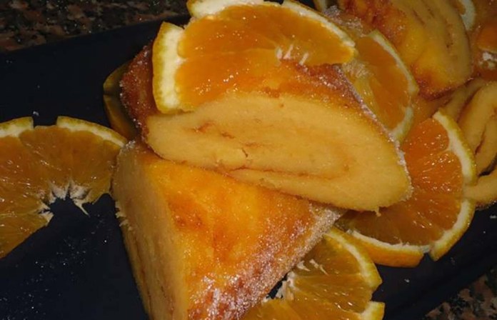 Torta doce de batata e laranja. É uma delicia!