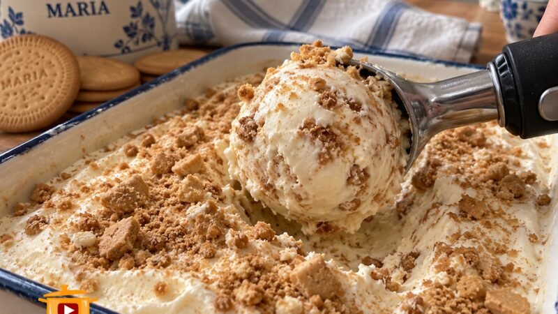 Gelado de Bolacha Maria
