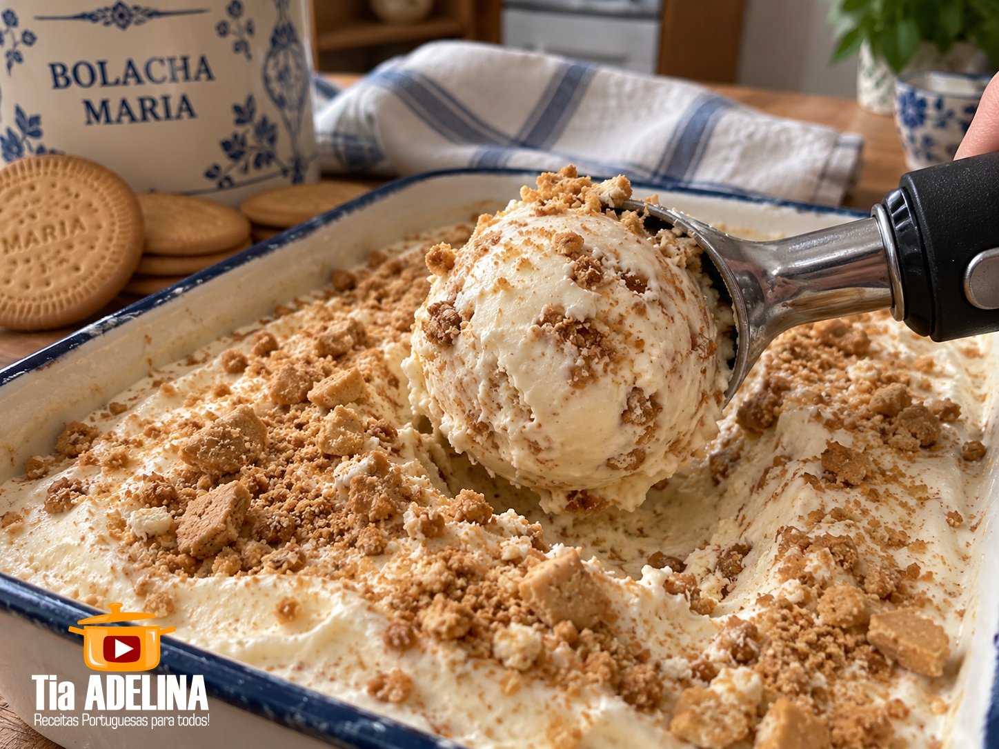 Gelado de Bolacha Maria
