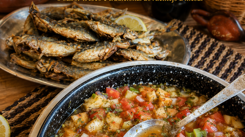 Carapauzinhos Fritos com Gaspacho