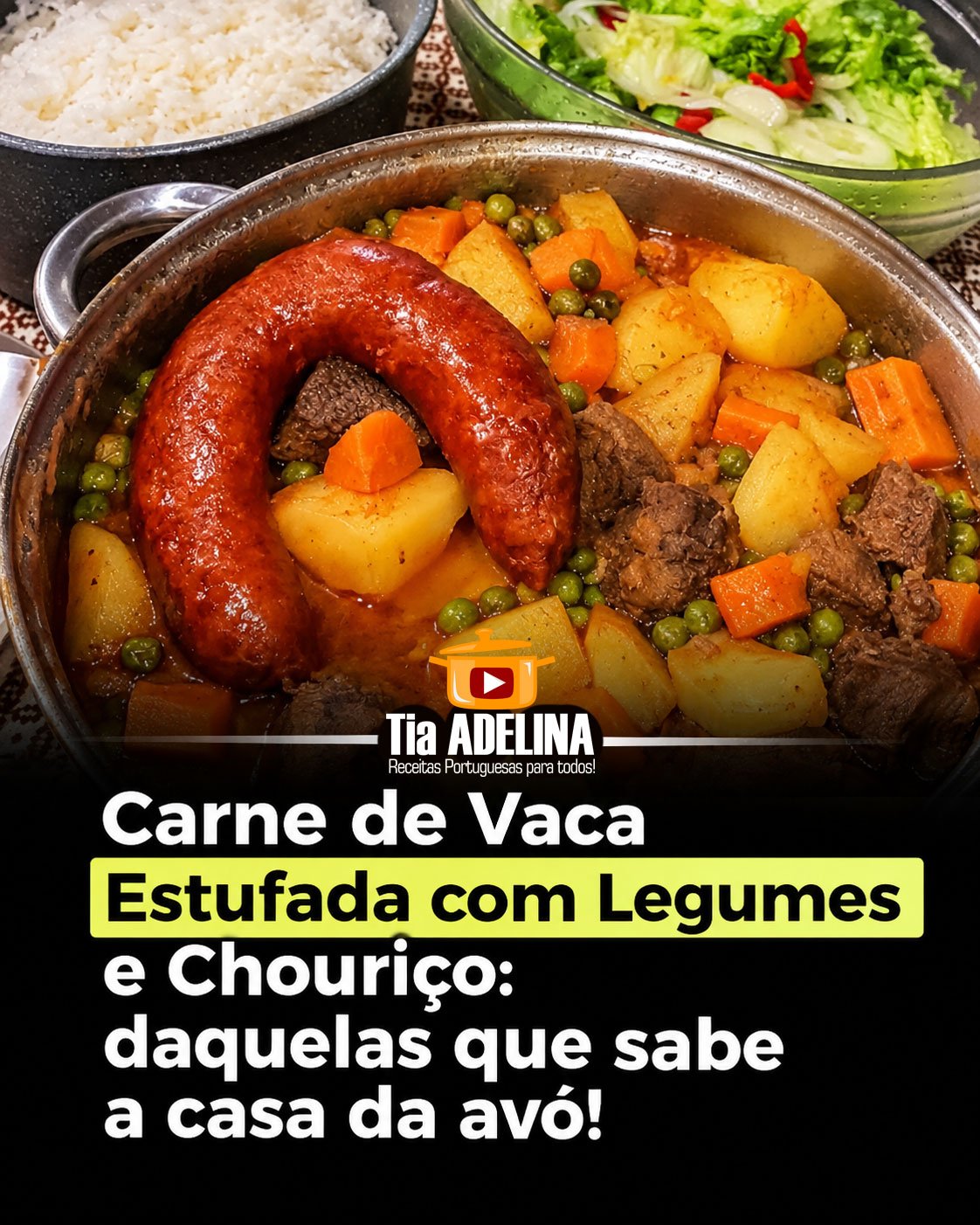 Carne de Vaca Estufada com Legumes e Chouriço