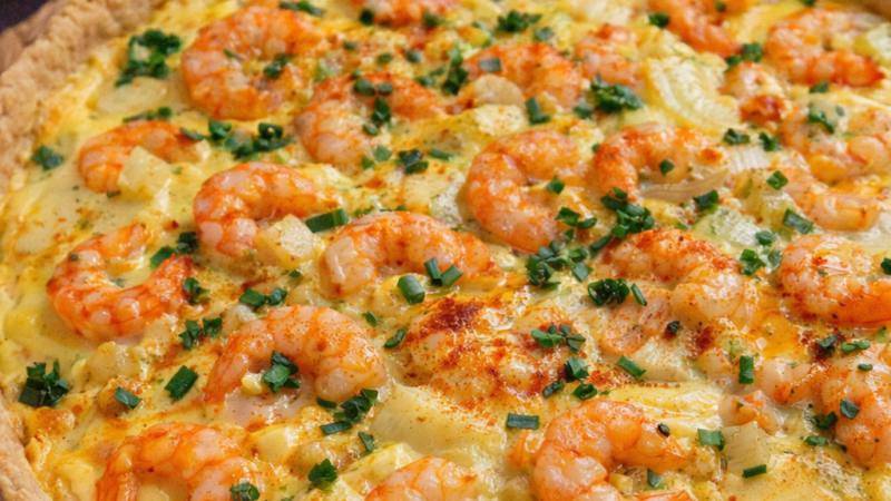 Quiche de Camarão