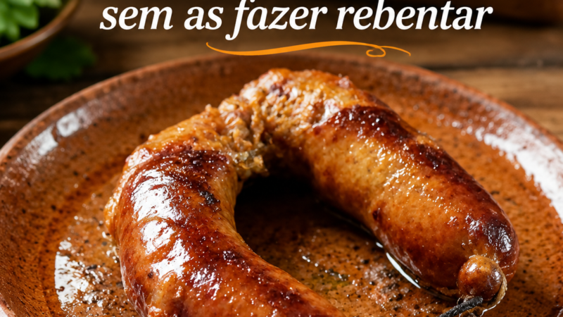 O segredo para cozinhar Alheiras sem as fazer rebentar