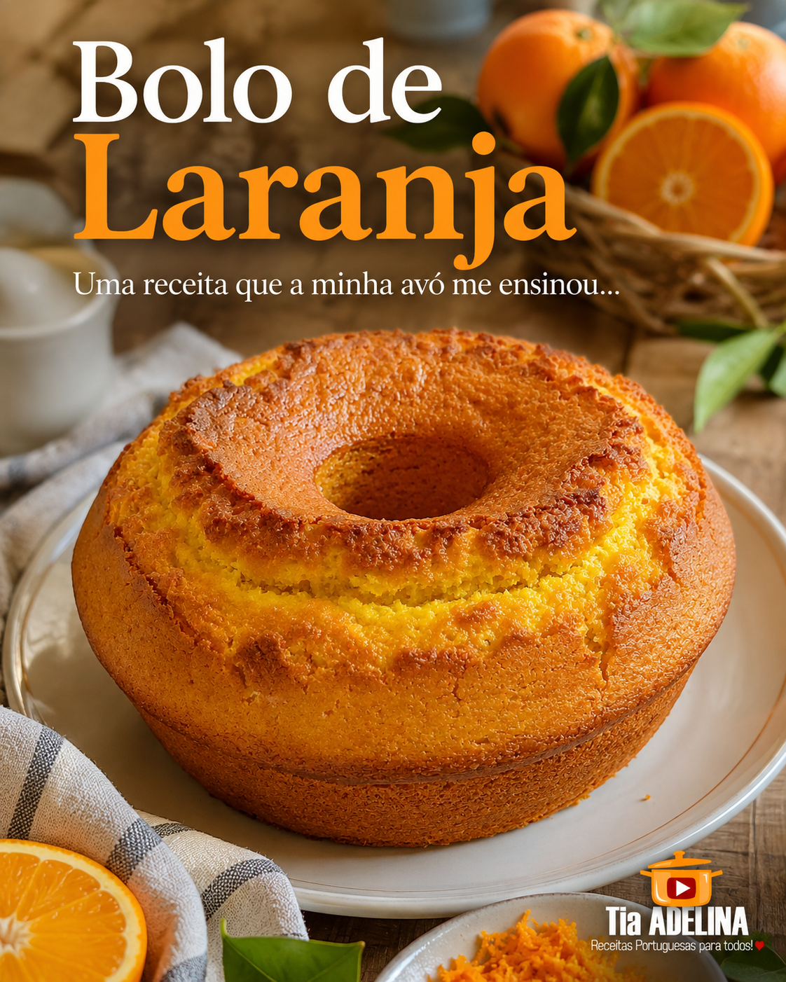 Bolo de Laranja – Uma receita que a minha avó me ensinou…