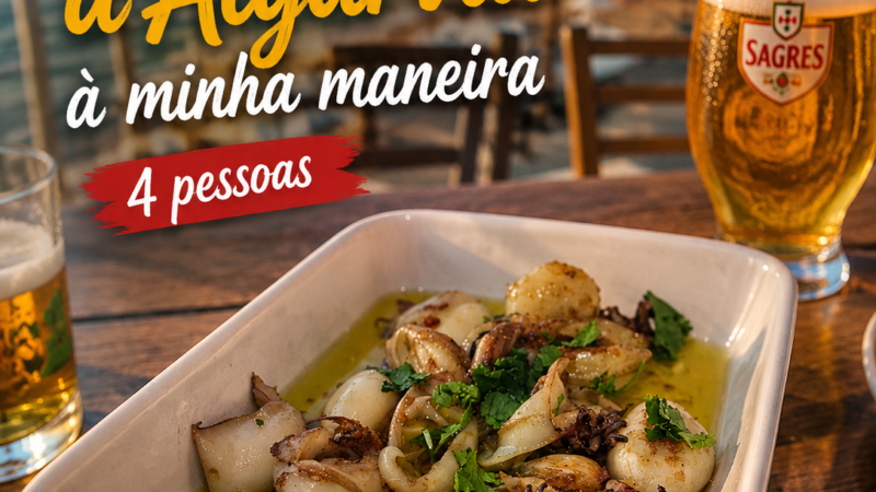 Choquinhos á Algarvia á minha maneira 4 pessoas