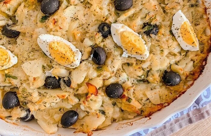 Bacalhau no Forno com Batatinhas e Azeitonas