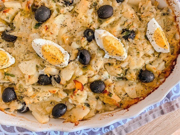 Bacalhau no Forno com Batatinhas e Azeitonas