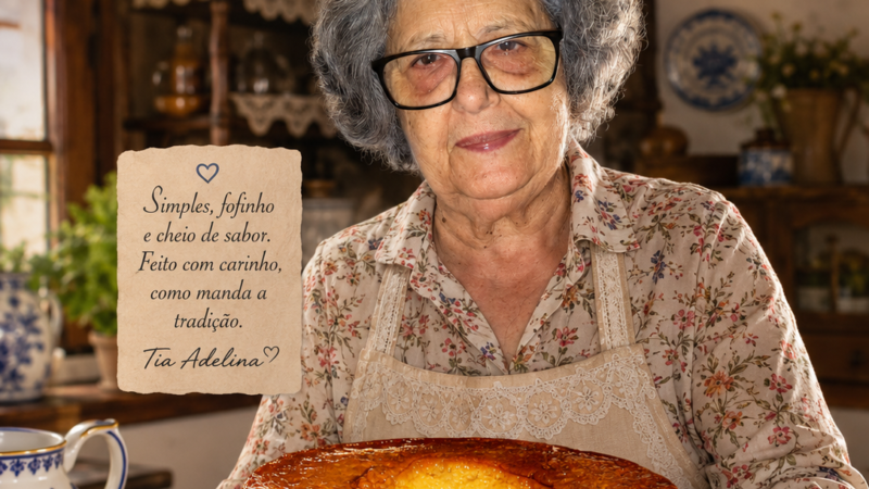 Bolo pudim de iogurte
