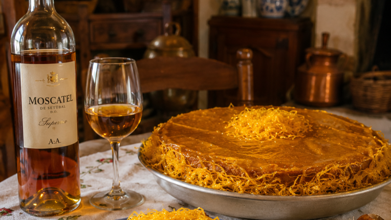 BOLO DE CASTANHA C/ MOSCATEL DE SETÚBAL