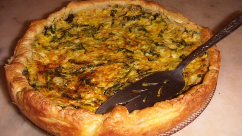 Quiche de grelos