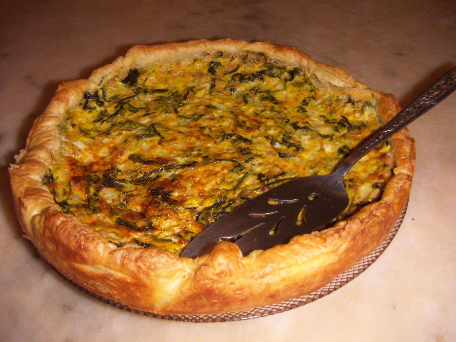 Quiche de grelos