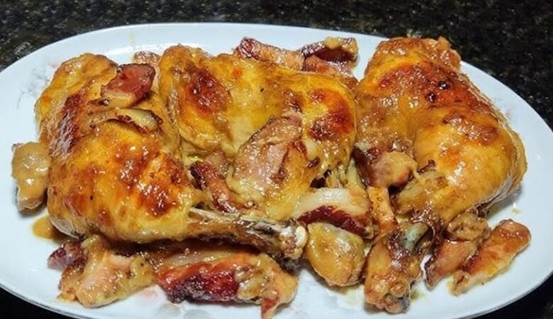 Receita de Frango assado no forno com Sopa de Cebola e Cerveja