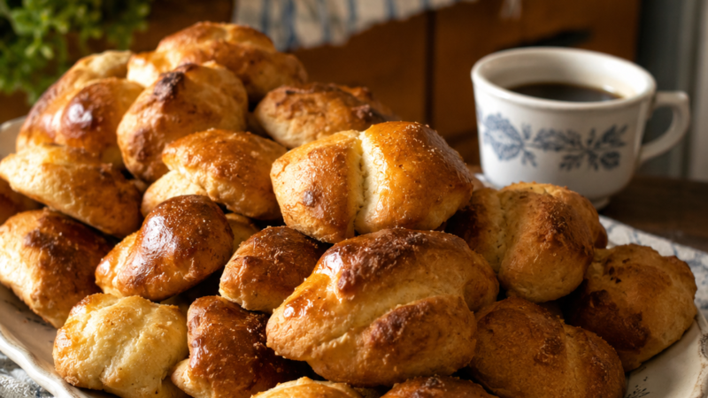 Bolinhos Amassados. Estes bolos são ótimos para saborear com café…