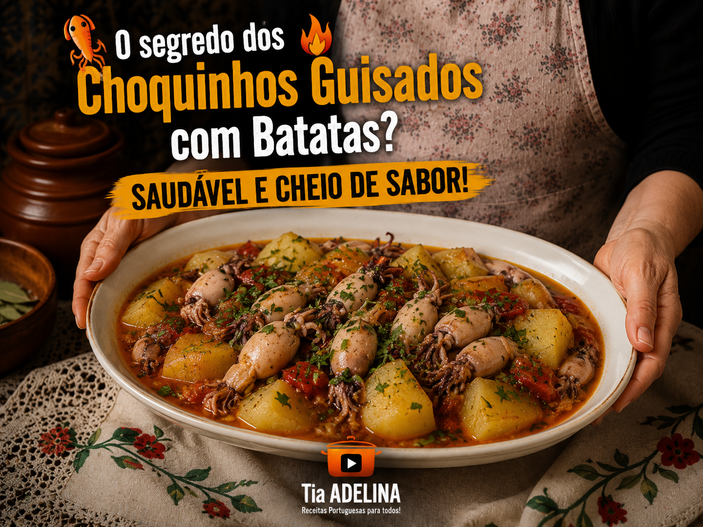 Choquinhos Guisados com Batatas