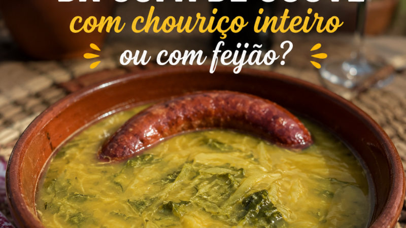 Sopa de Couve com Chouriço Inteiro