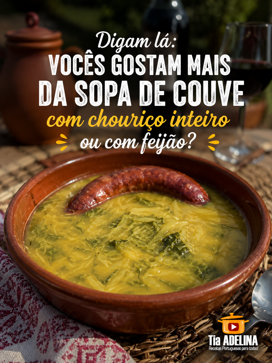 Sopa de Couve com Chouriço Inteiro