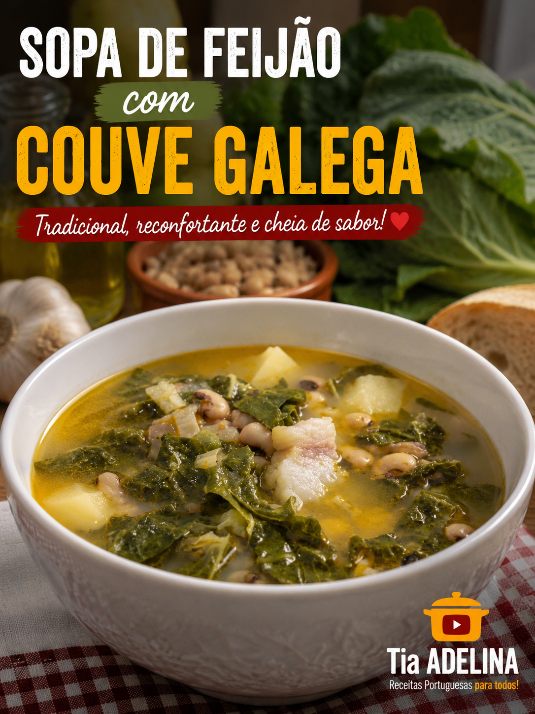 Sopa de Feijão com Couve Galega