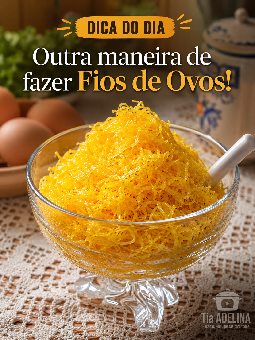 Outra maneira de fazer Fios de ovos