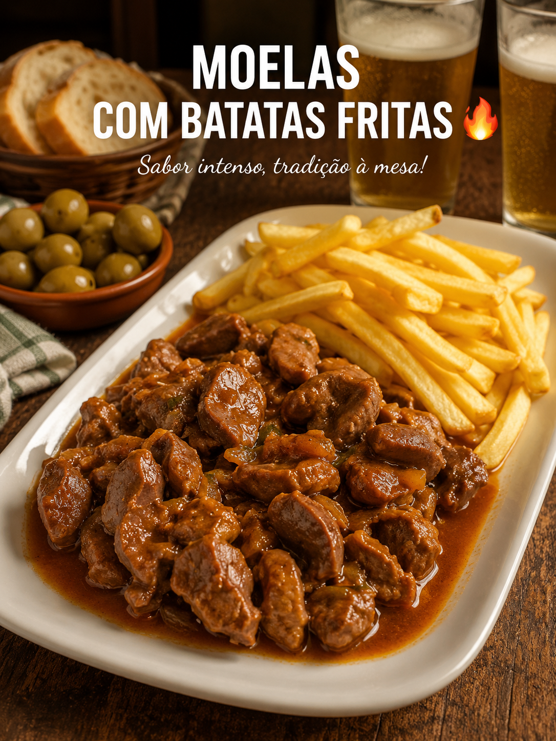 Moelas com Batatas Fritas