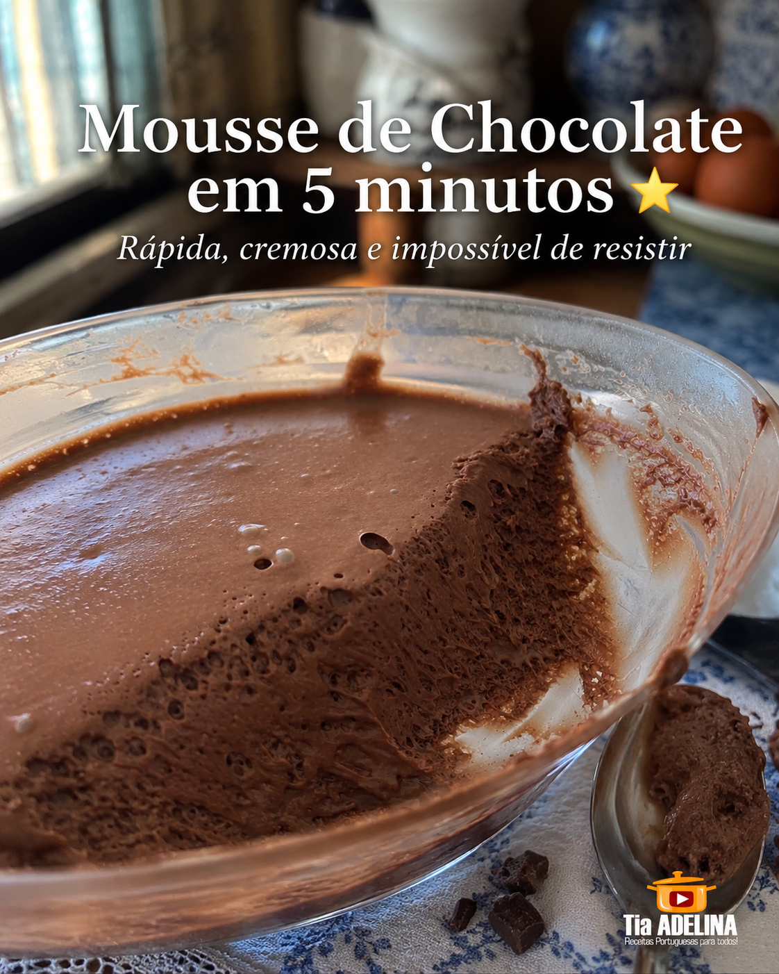 Mousse de Chocolate em 5 minutos
