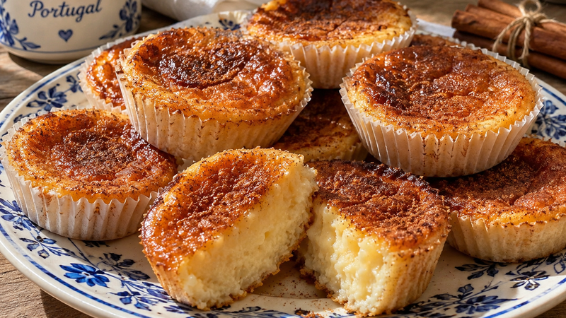 Queijadas de Leite e Canela