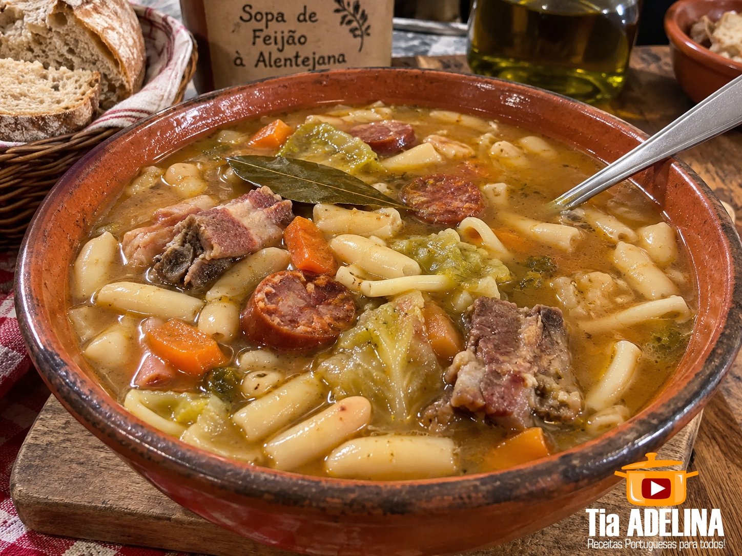 Sopa de Feijão à Alentejana