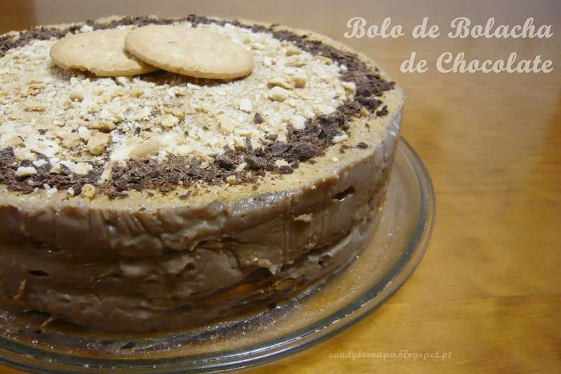 Bolo de Bolacha de Chocolate