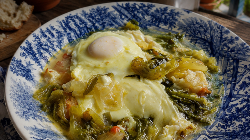 SOPAS DE ALFACE COM QUEIJO E OVOS