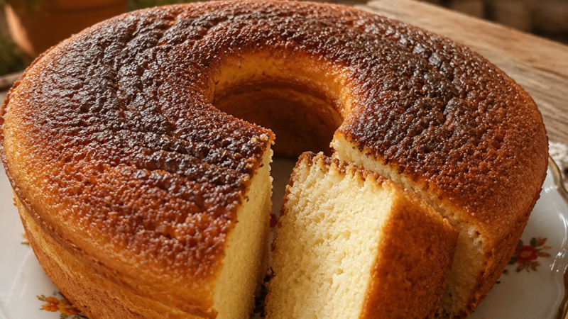 Bolo de arroz fofinho