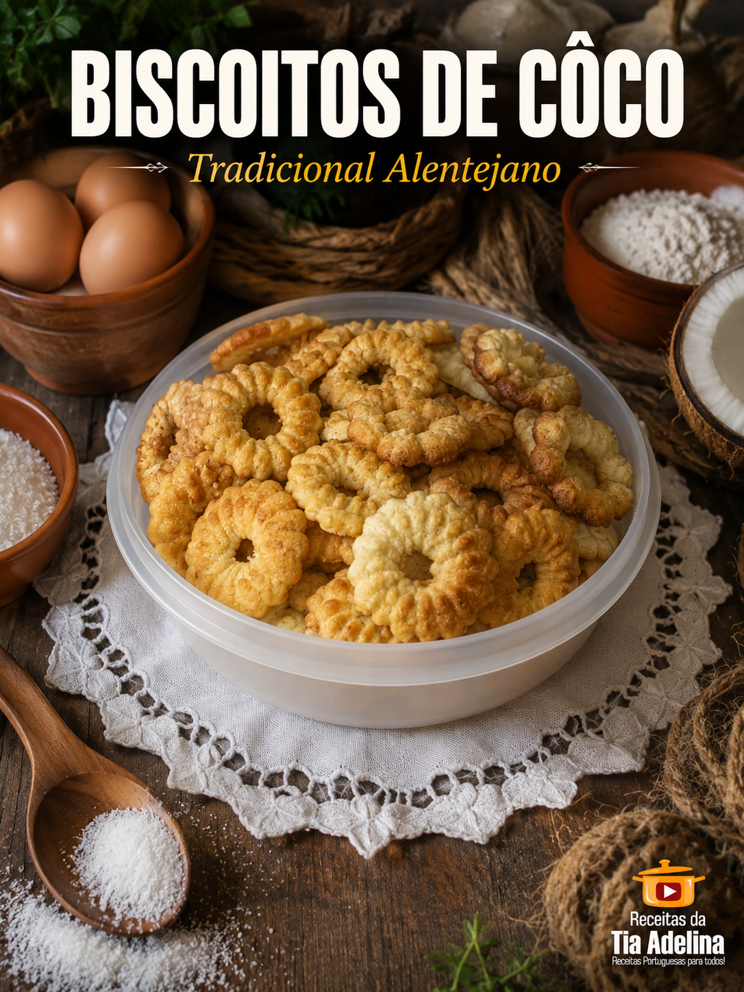 Biscoitos de côco