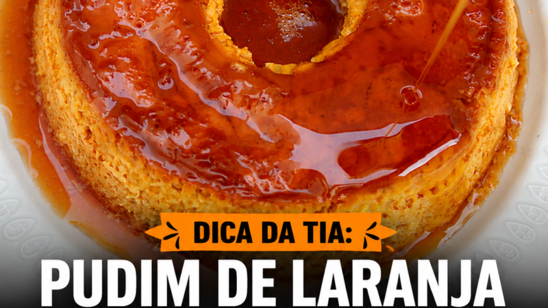 Pudim de laranja com apenas 3 ingredientes