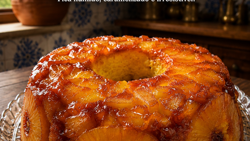 Bolo de Ananás no ponto certo