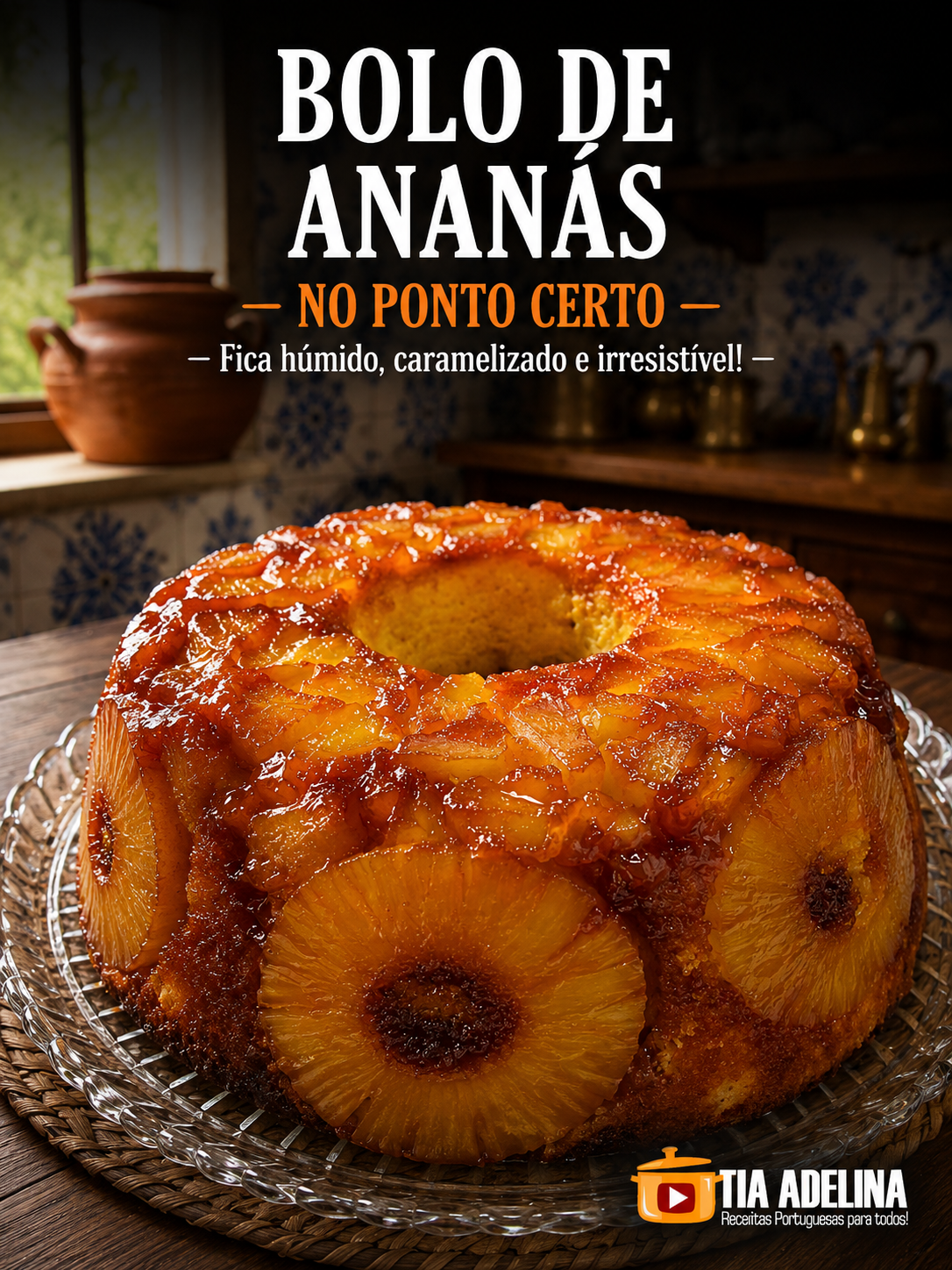 Bolo de Ananás no ponto certo
