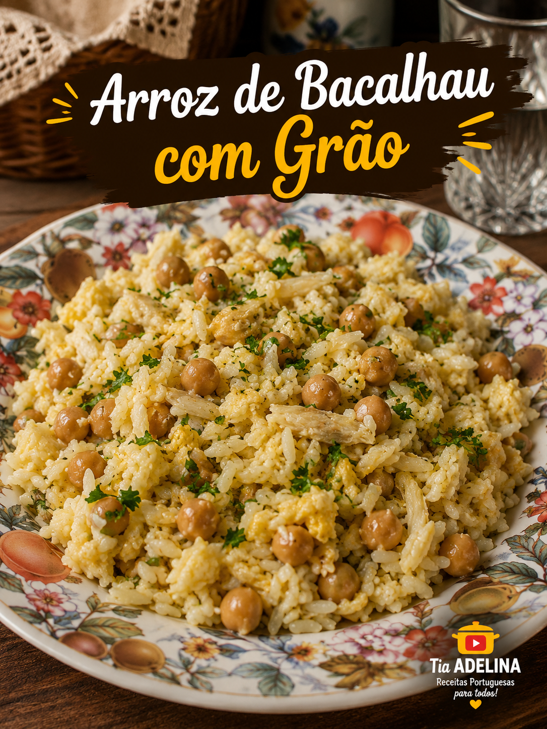 Arroz de bacalhau com grão