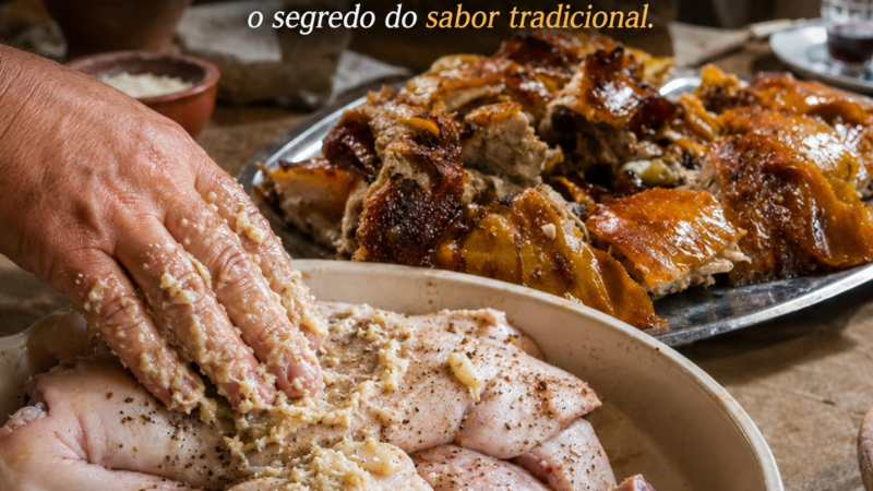 Receita do tempero para um bom Leitão da Bairrada