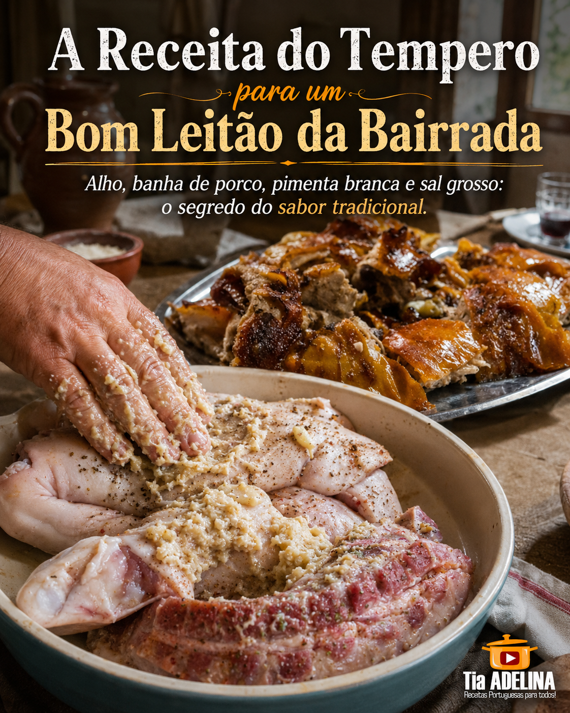 Receita do tempero para um bom Leitão da Bairrada