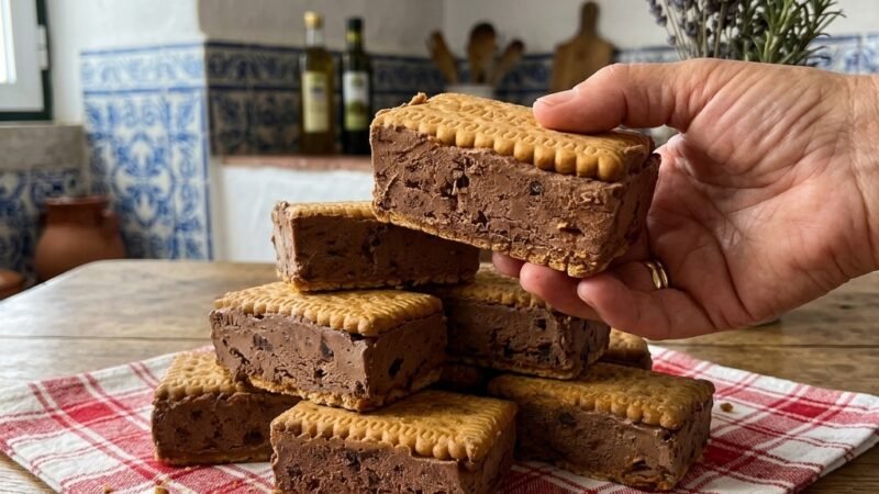 Sobremesa de Chocolate Gelada para o Verão