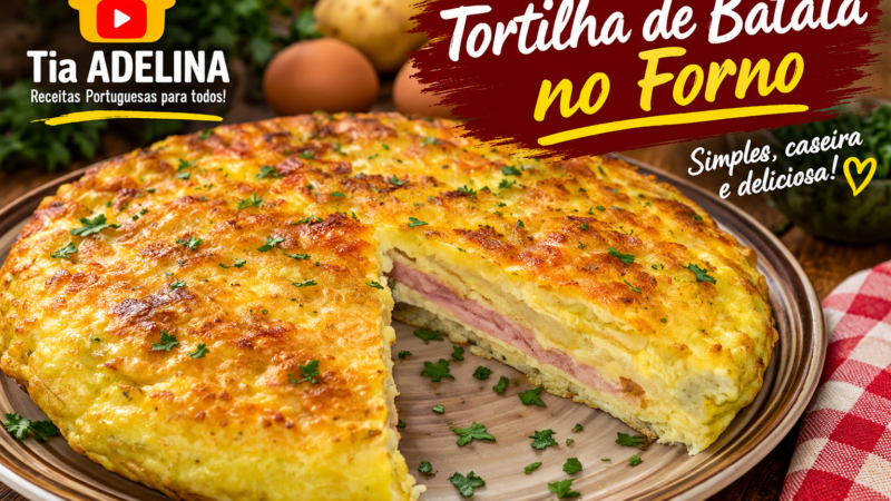 TORTILHA DE BATATA NO FORNO
