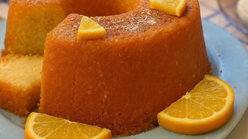 Bolo de Laranja Caseiro Fofinho