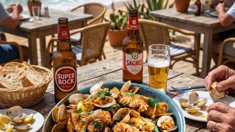 Frango com amêijoas à Algarvia
