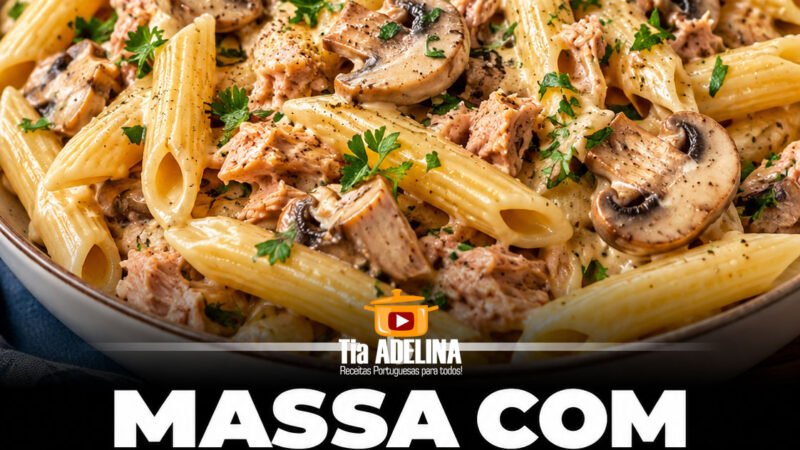Massa com Atum e Cogumelos