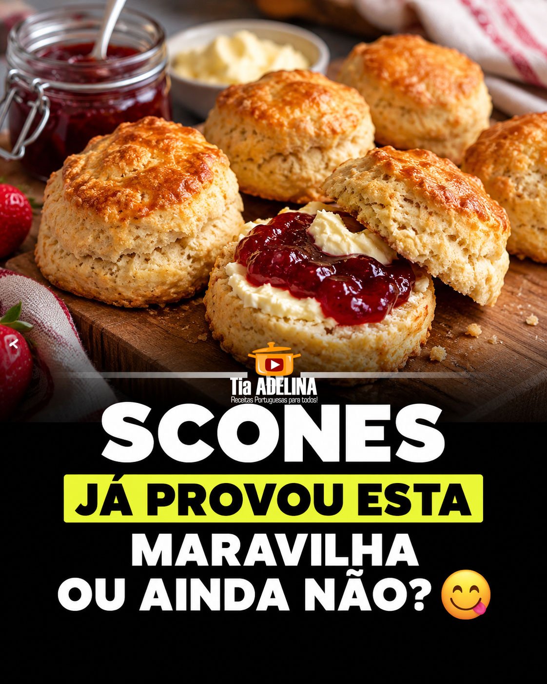 SCONES rápidos para o lanche