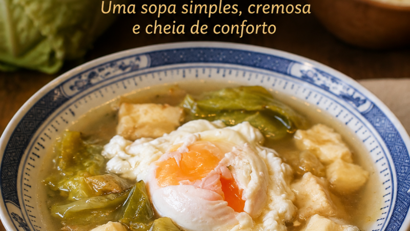 Sopa de Couve com Queijo