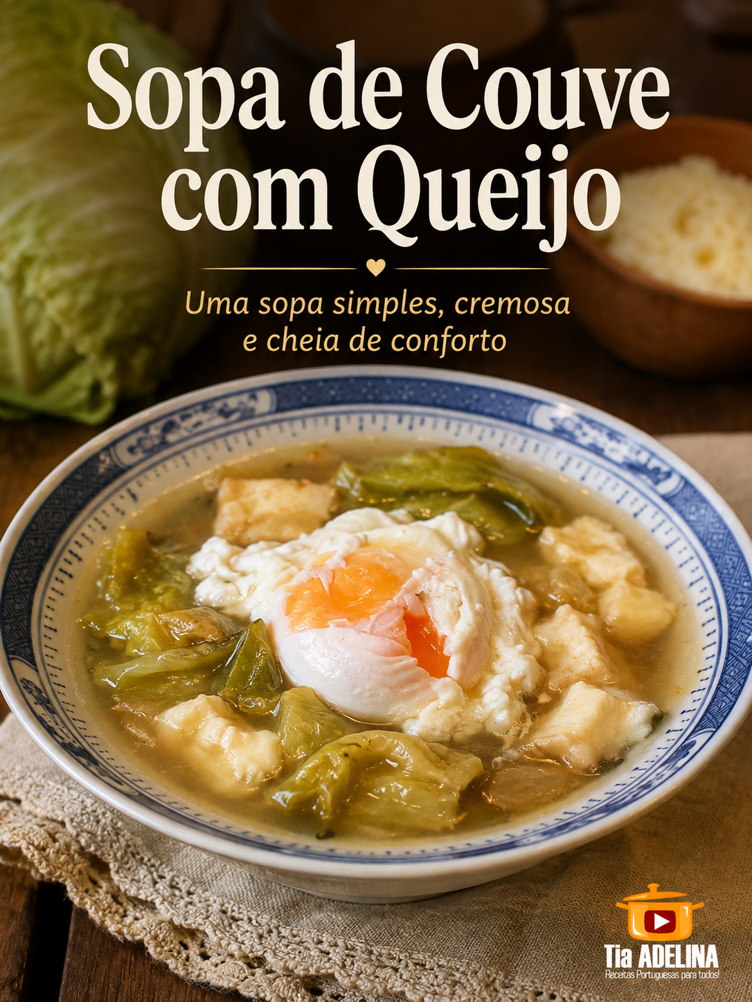 Sopa de Couve com Queijo