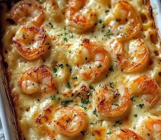Gratinado de Camarão com Queijo