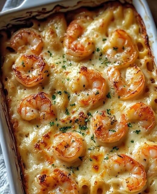 Gratinado de Camarão com Queijo