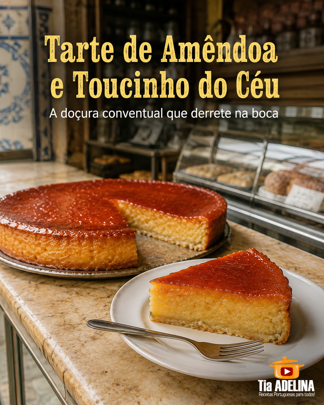 Tarte de Amêndoa e Toucinho do Céu